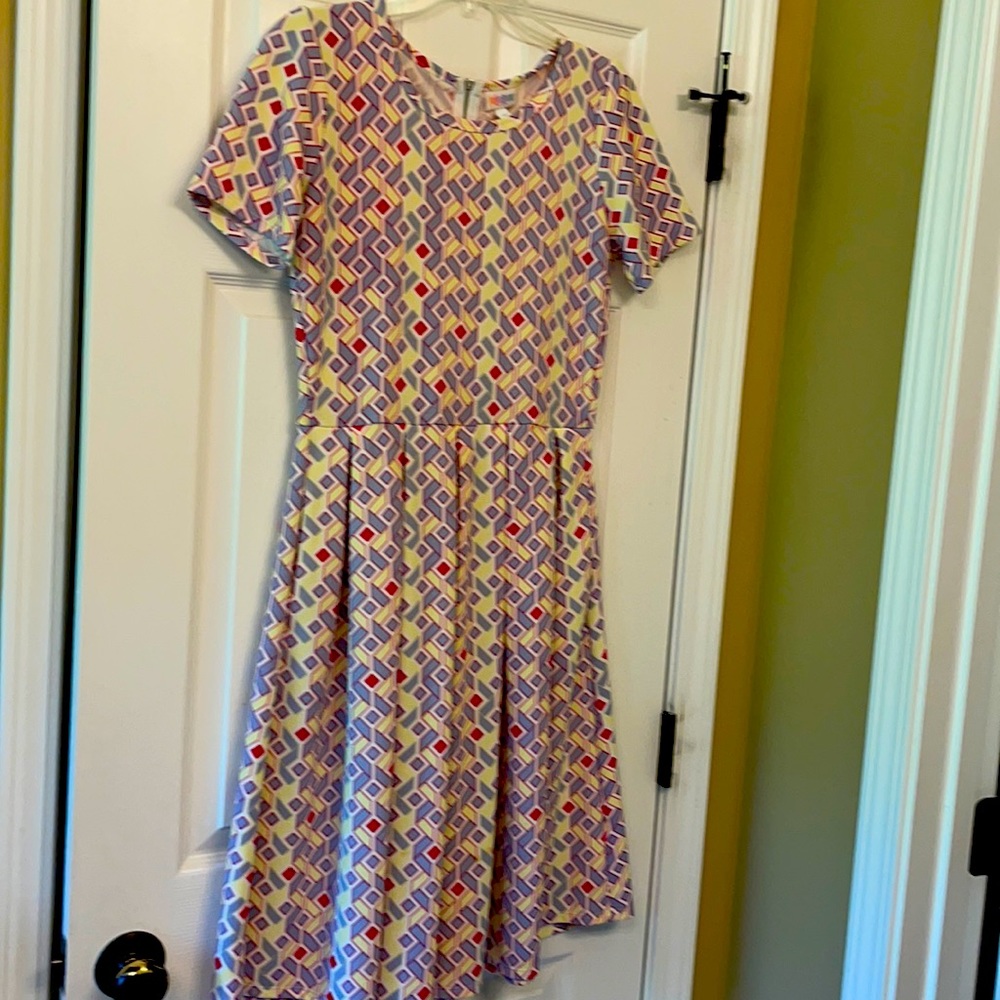Cutey LulaRoe zippered dress